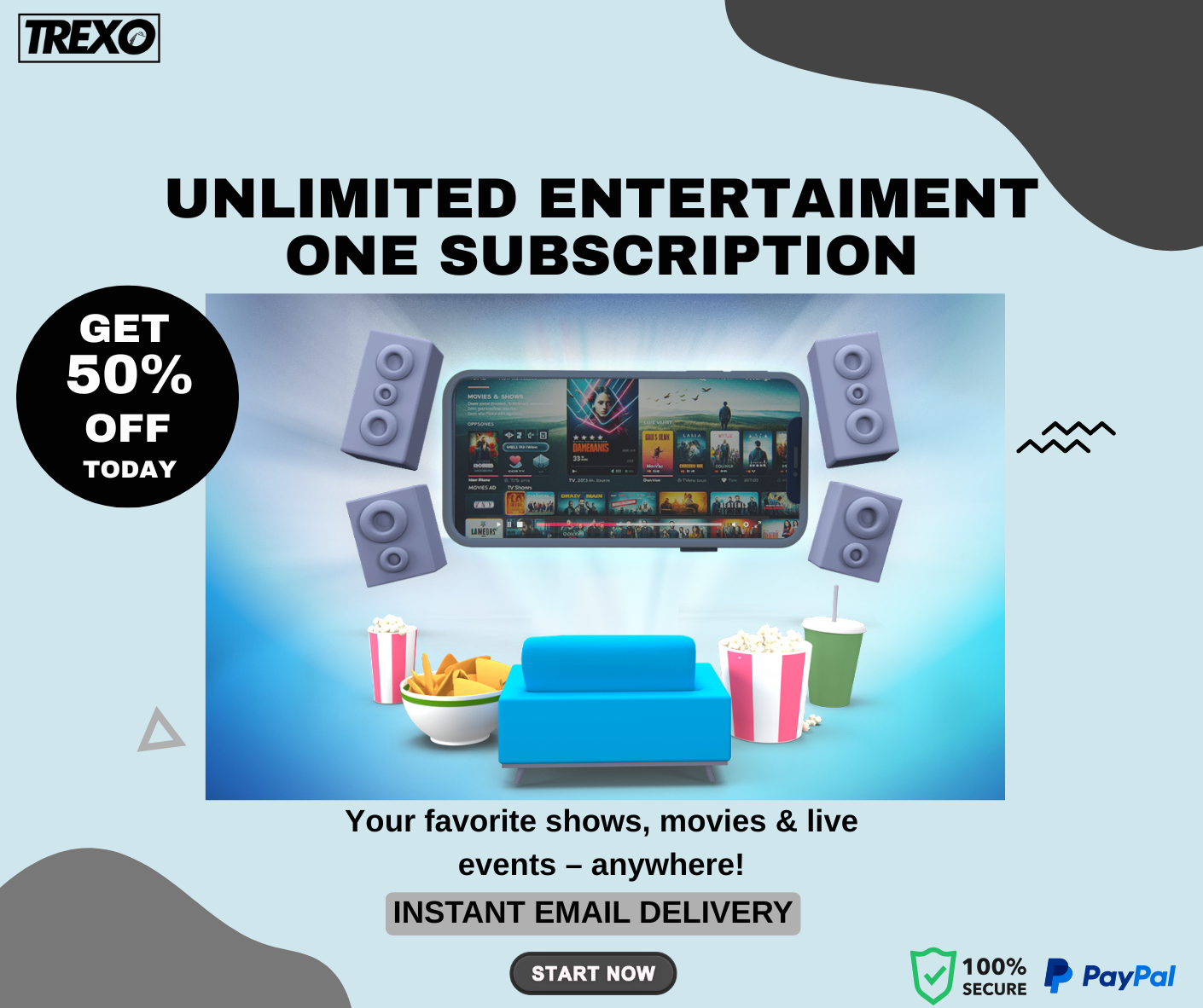 Premium Streaming Subscription TV, Movies & More (USA & Global Channels)